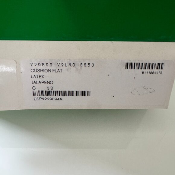 Bottega Veneta Green Cushion Slides - Picture 4 of 6